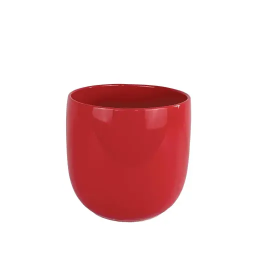 [64176] Lana pot round shiny red - 11x9.75"