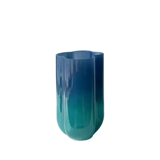[64443] Narelle vase blue and teal - 6x10" 