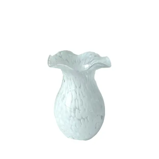 [64459] Rhoda vase white - 6.75x8" 