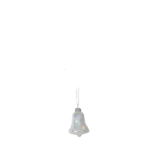 [64506] Ornament bell white - 2.5"