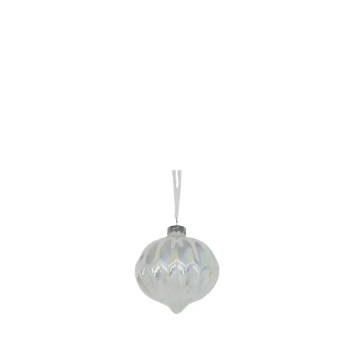 [64507] Ornament bulb white - 3.25"