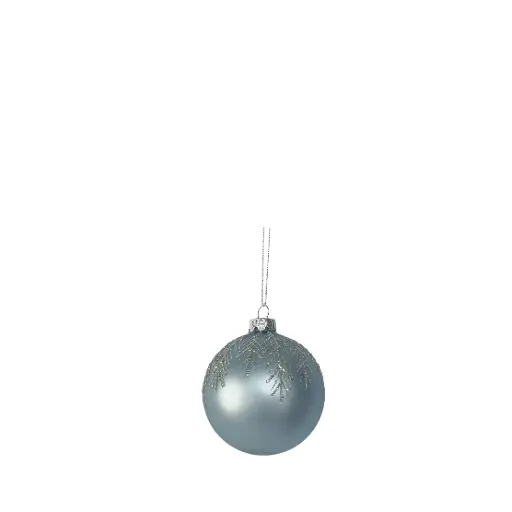 [64509] Ornament ball blue - 3.25"