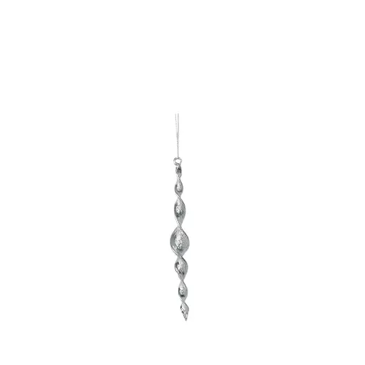 [64513] Ornament twist silver - 7"
