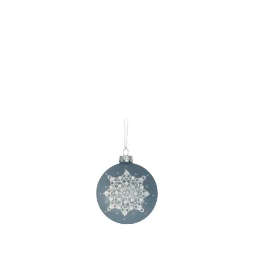 [64520] Ornament ball blue - 3.25"