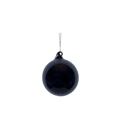 [64522] Ornament ball black - 3.25"
