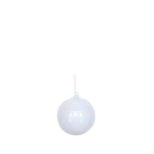 [64525] Ornament ball white - 4"