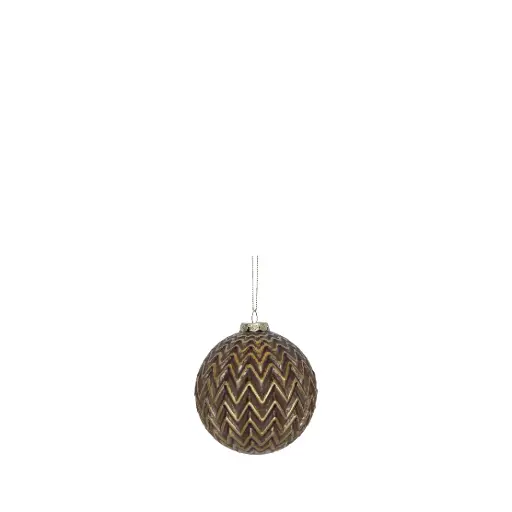 [64526] Ornament ball brown - 4"