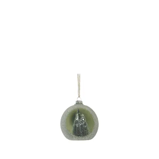 [64534] Ornament ball green - 3.25"