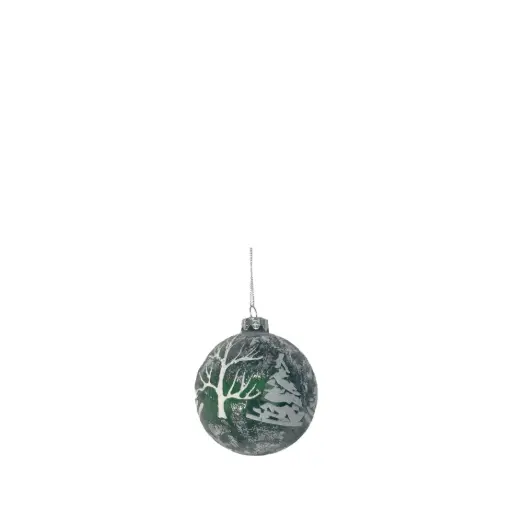 [64538] Ornament ball green - 3.25"