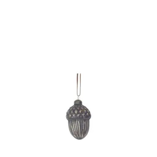 [64543] Ornament acorn brown - 3.25"