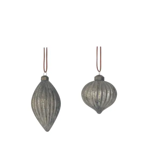 [64544] Ornament drop, bulb antique - 3.25"
