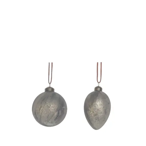 [64545] Ornament ball, egg antique - 3.25"