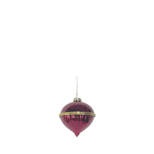 [64548] Ornament bulb burgundy - 6.25"
