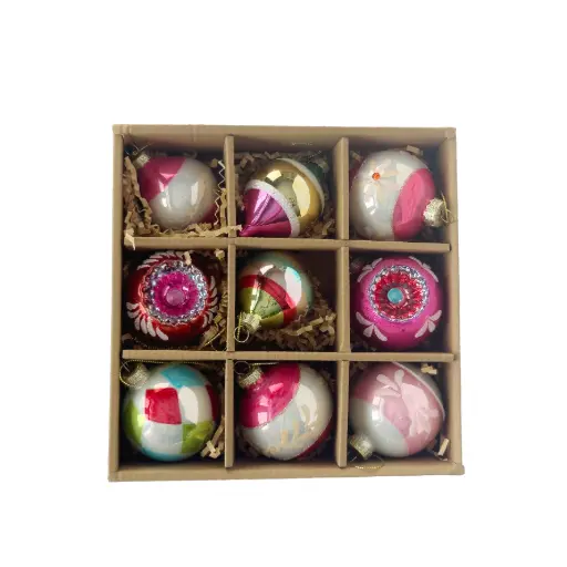 [64570] Ornament set multi - 2.25"