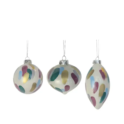 [64571] Ornament assortment multi - 3.25"