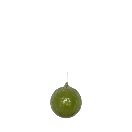 [64469] Ornament ball green - 4"
