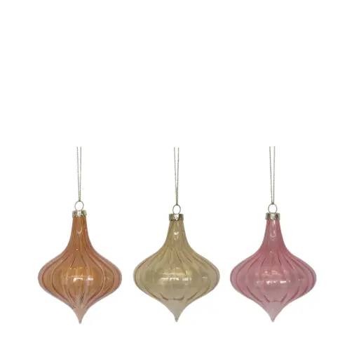 [64474] Ornament bulb assorted - 3.25x4"