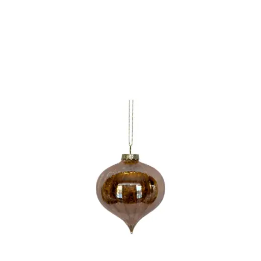 [64476] Ornament bulb gold - 3.25"