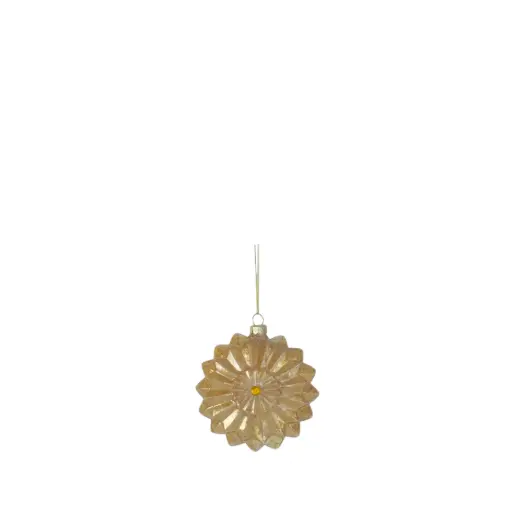 [64482] Ornament star gold - 4"