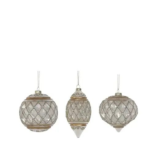 [64495] Ornament assortment gold - 4"