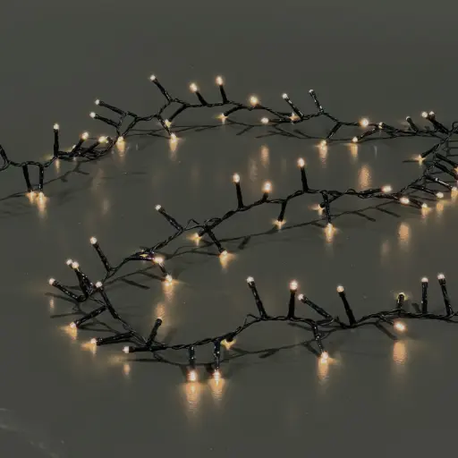 [64659] Snake coated light string, 370L warm white, timer, connectable, 8 function - 24.25'