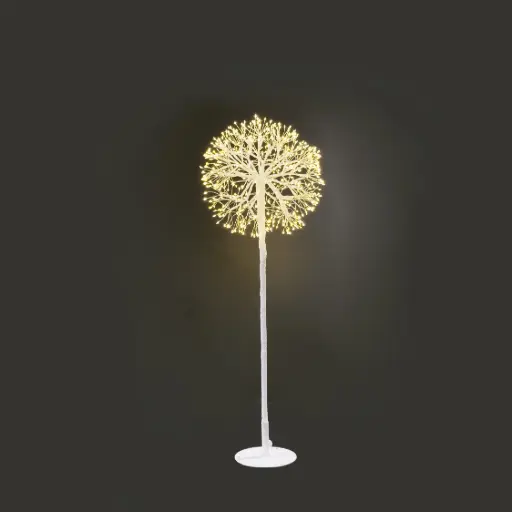 [64702] Topiary light, 600L warm white, white, timer, twinkle - 3'