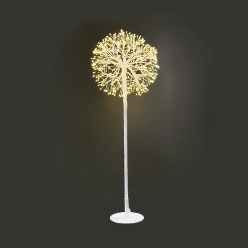 [64703] Topiary light, 1200L warm white, white, timer, twinkle - 4'