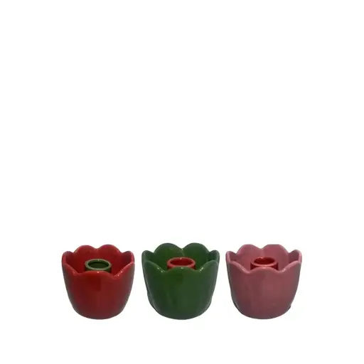 [64591] Debbie candleholder assorted - 3.5x2.75"