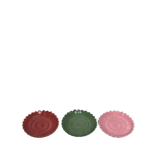 [64592] Debbie plate assorted - 5x0.75"
