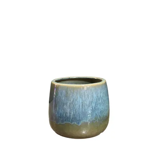 [64607] Clara pot round green - 6x5.25"