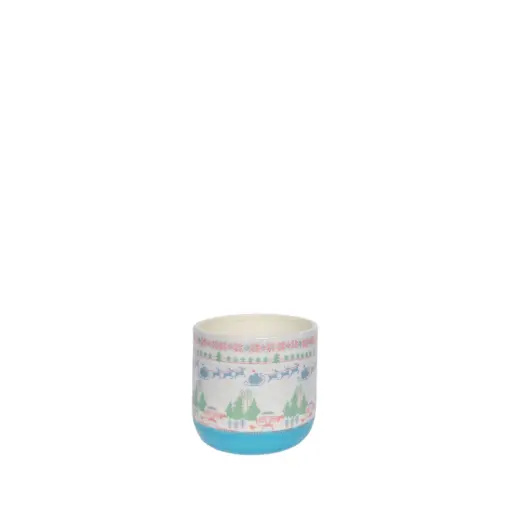 [64640] Cheer pot round light blue - 4.5x4.25"