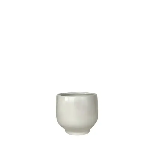 [64717] Ellis pot white - 4.75x4.5"