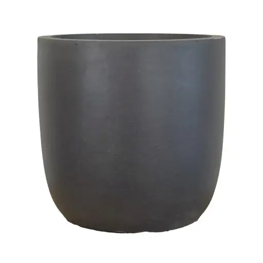 [64722] Ida pot round dark grey - 17x17"