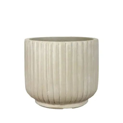 [64725] Bode pot round beige - 11x9.75"