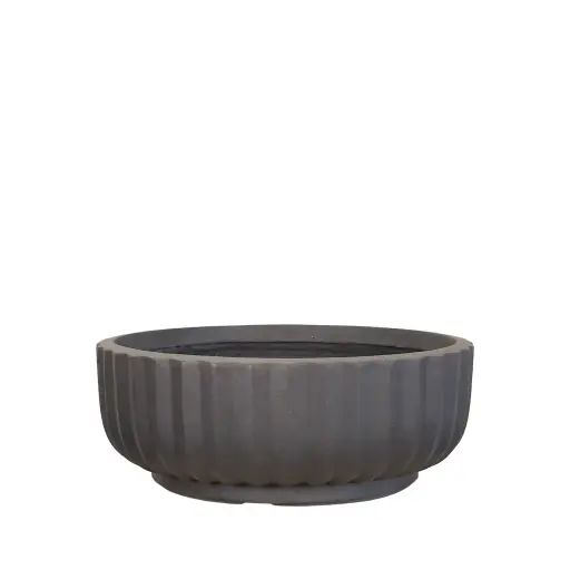 [64731] Bode bowl round dark grey - 14.5x5.5"