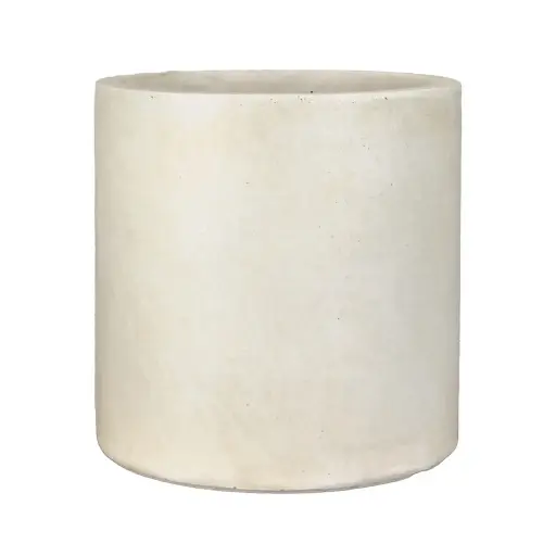 [64748] Charlie pot round beige - 12.5x12.5"