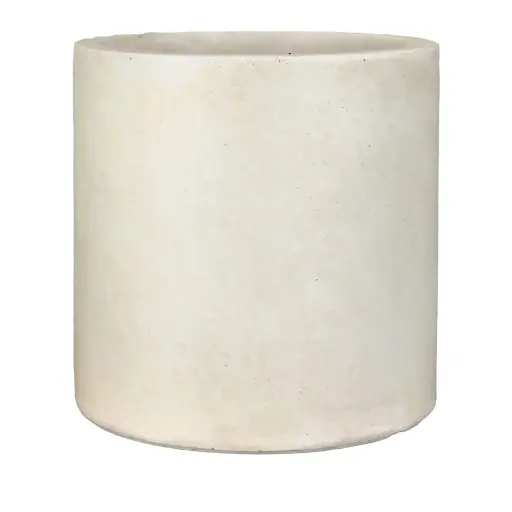 [64749] Charlie pot round beige - 15.75x15.75"