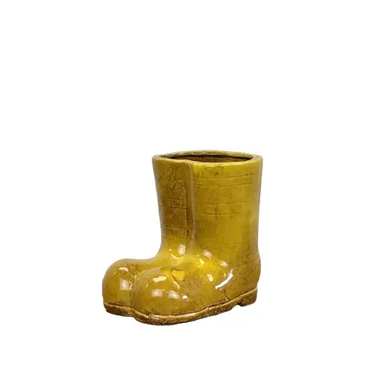 [64788] Eden rain boot pot yellow - 7x4.75x6.25"