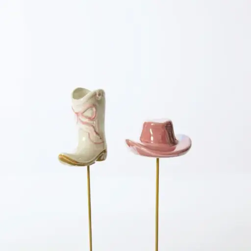 [64812] Giddy Up Plant Sticks Set of 2 4"x 3.5"x 8"