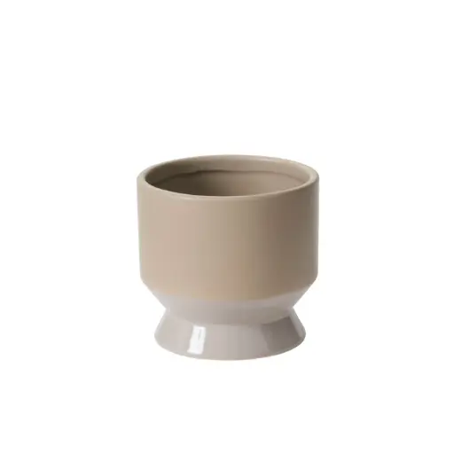 [64853] Neutral Pasadena Pot 4.5"x 4.25" Grey