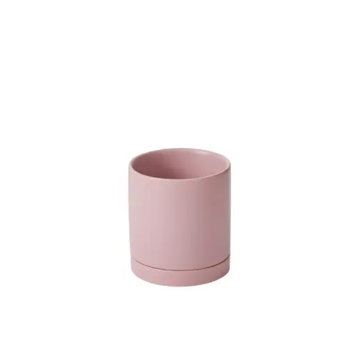 [64860] Romey Pot with Saucer 5"x 5.75" Lilac