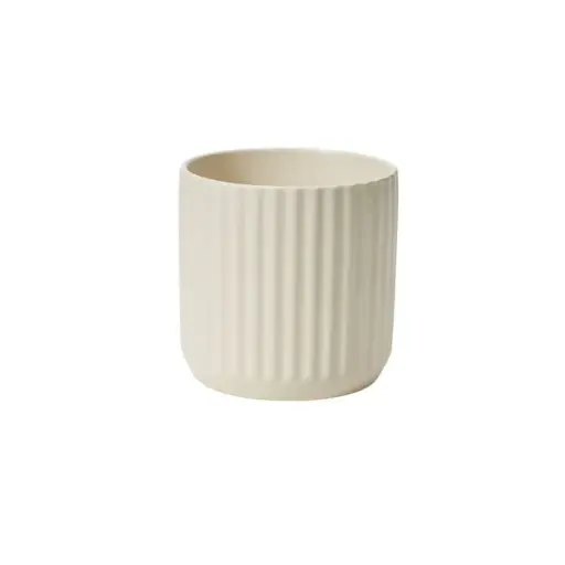 [64865] Beam Pot 7"x 6.75" white