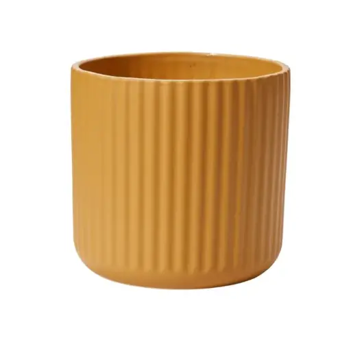 [64868] Beam Pot 11.25"x 10.75" ochre