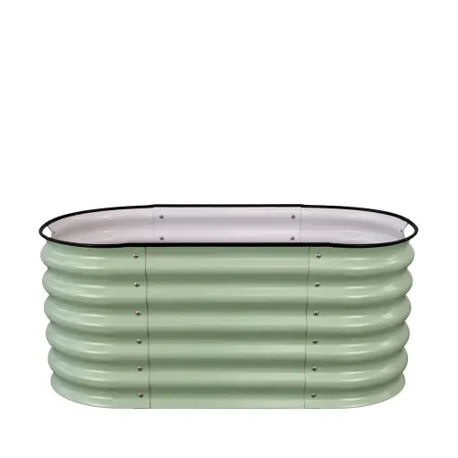 [64882] Harvest Row planter green - 23.75x41.25x17"