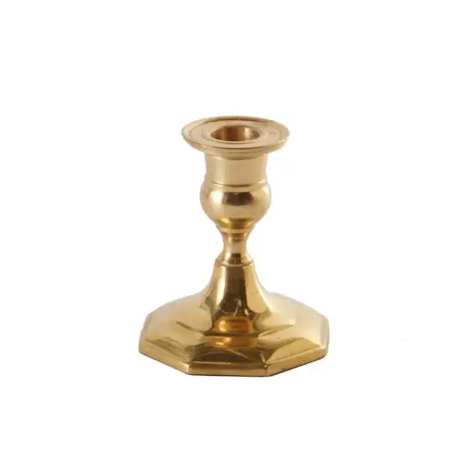 [64893] Antique Candlestick 3.25"x 3.5"