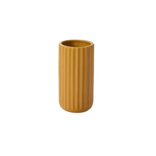 [64923] Beam Vase 4"x 8" ochre