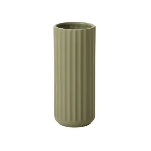 [64926] Beam Vase 5"x 12" green