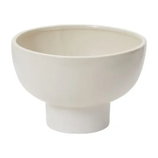 [64995] Elijah Compote 9.25"x 6.25" White