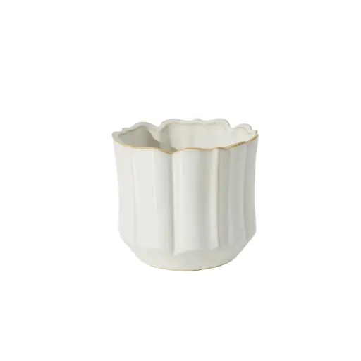 [65008] Everleaf Pot 6.25"x 5.75" Off-White