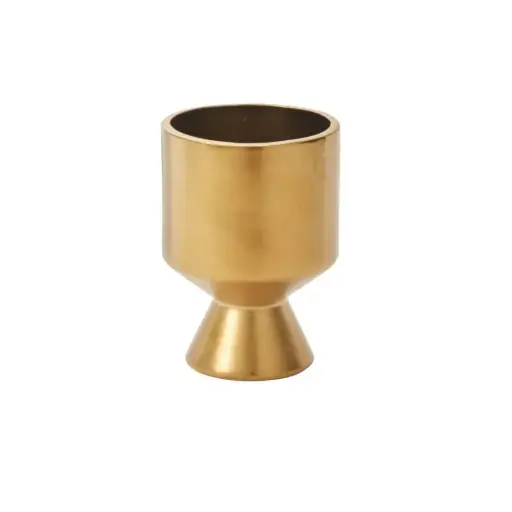 [65018] Gold De Vil Pot 4.5"x 6.25"